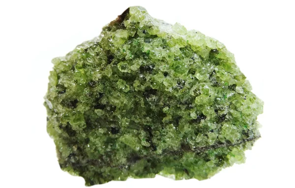 Peridote geode γεωλογική κρύσταλλα — Φωτογραφία Αρχείου