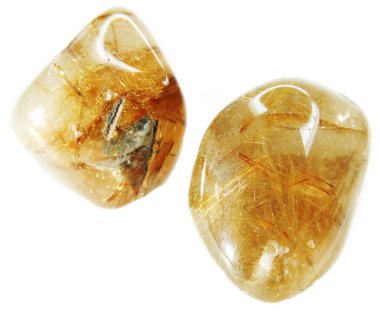 Rutilated kuvars jeolojik kristalleri 