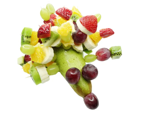 Творчий фруктовий дитячий десерт їжак форма — стокове фото