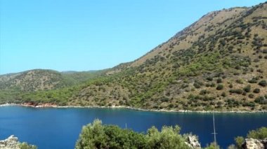 Sahil gemiler Panoraması manzara Akdeniz Türkiye