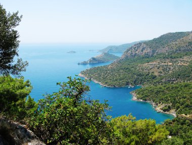 Akdeniz Türkiye'nin kıyı şeridi manzara