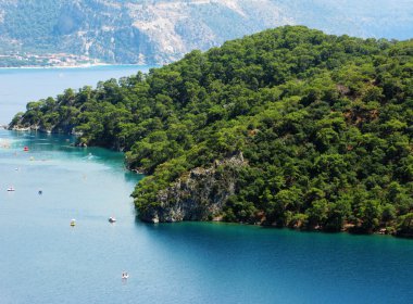 Akdeniz Türkiye'nin kıyı şeridi manzara
