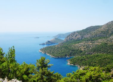 Akdeniz Türkiye'nin kıyı şeridi manzara