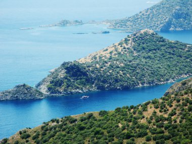 Akdeniz Türkiye'nin kıyı şeridi manzara