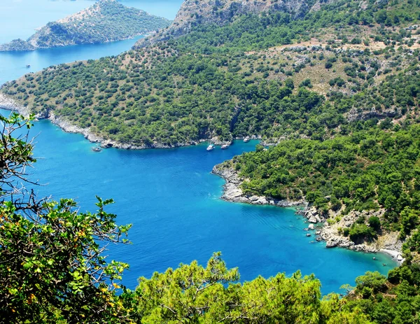 地中海のトルコの海岸線の風景 — ストック写真