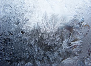 snowflakes ice on glass abstract texture background