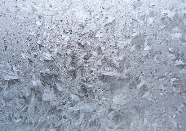 Snowflakes ice on glass abstract texture background — 图库照片