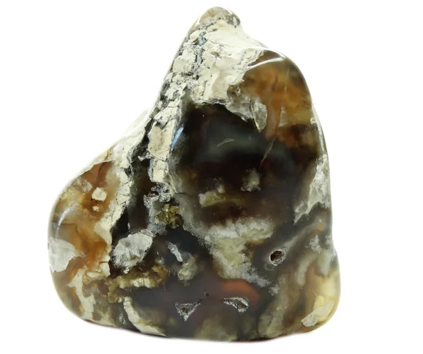 Ágata com cristal geológico calcedônia — Fotografia de Stock