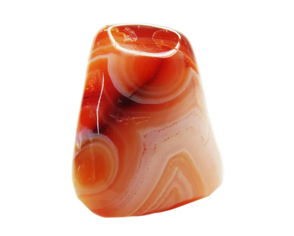 Agate avec cristal géologique de calcédoine — Photo