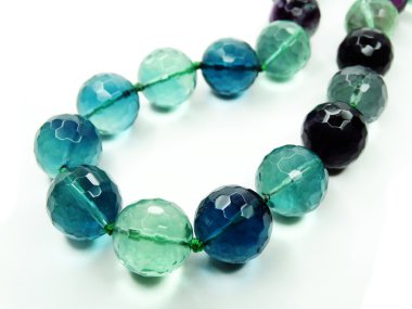 florit değerli taş boncuk kolye takı