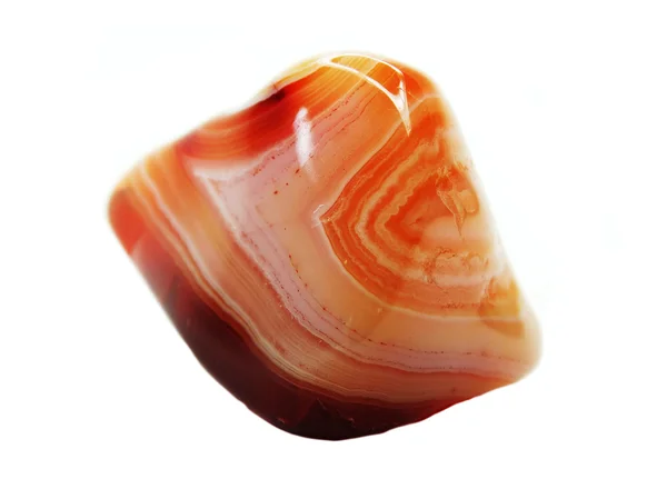 Agate avec cristal géologique de calcédoine — Photo