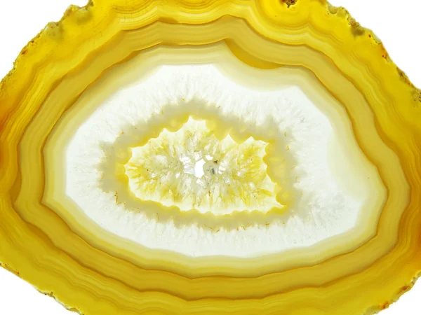 Agaat met Chalcedoon geologische crystal — Stockfoto