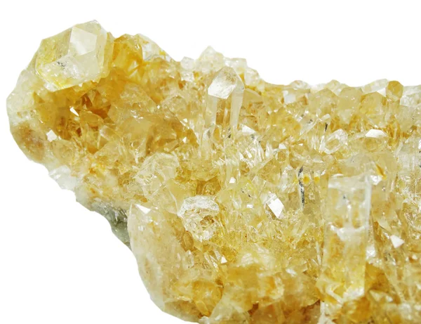 Citrine géode cristaux géologiques — Photo