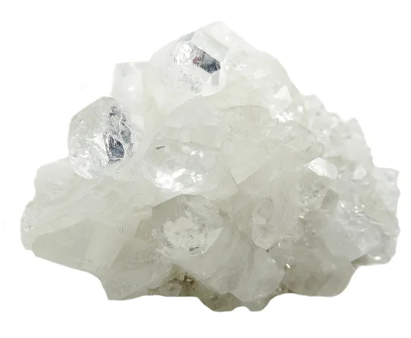 Геологические кристаллы апофиллитового геода — стоковое фото