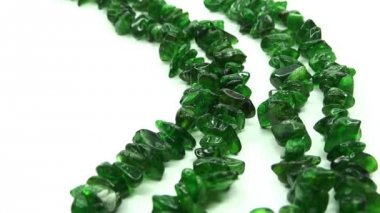 chromediopside değerli taş boncuk kolye takı