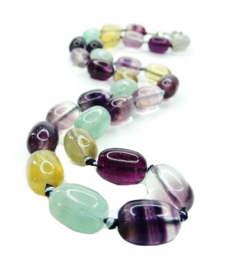 florit değerli taş boncuk kolye takı