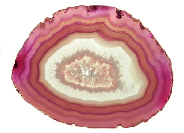 Agaat met Chalcedoon geologische crystal — Stockfoto