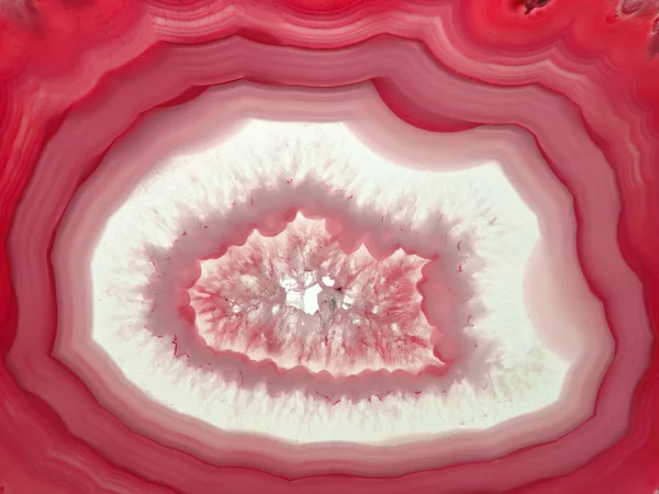 Agat med Kalcedon geologiska kristall — Stockfoto