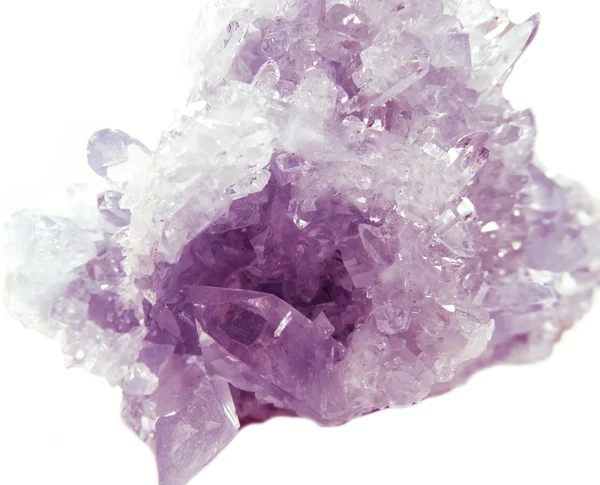 Amethyst geode geological crystals — Stock Photo, Image