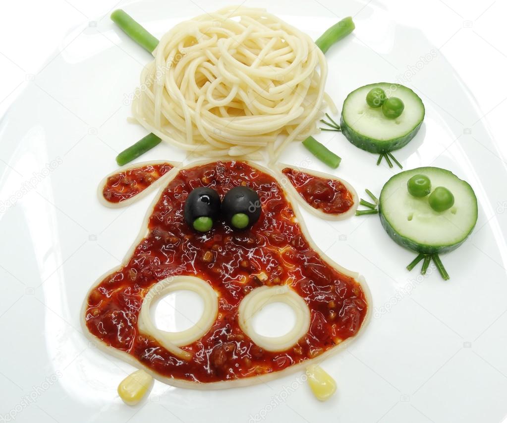 creative vegetable food dinner animal form