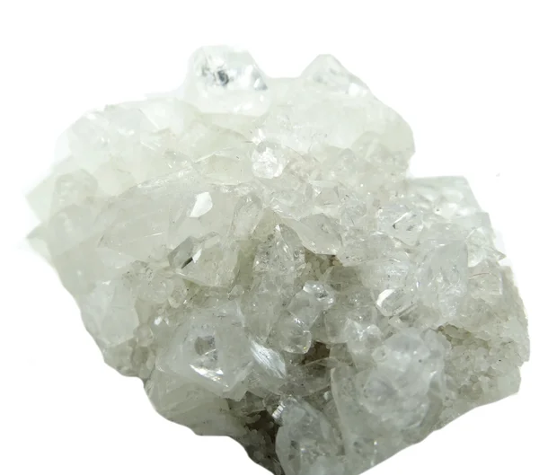 Apofylliet geode geologische kristallen — Stockfoto