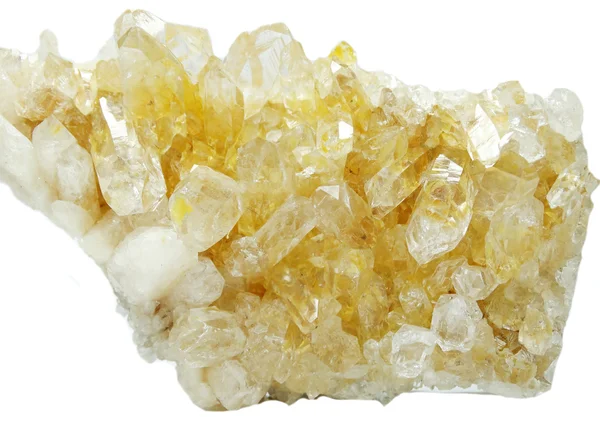 Cristales geológicos de geoda citrina —  Fotos de Stock