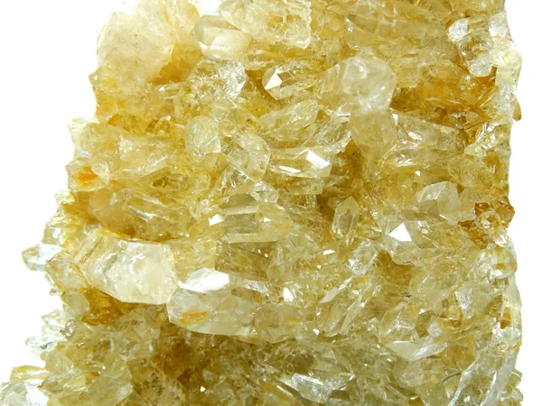 Geologiczne kryształy Citrine Geodezja — Zdjęcie stockowe