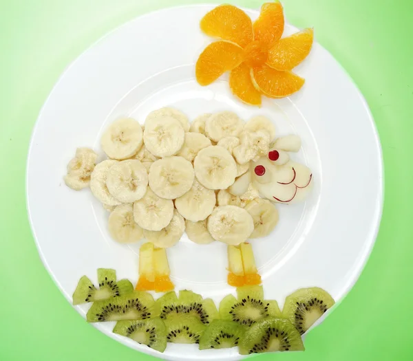 Creatieve marmelade vruchten jelly zoete voedsel schip formulier — Stockfoto