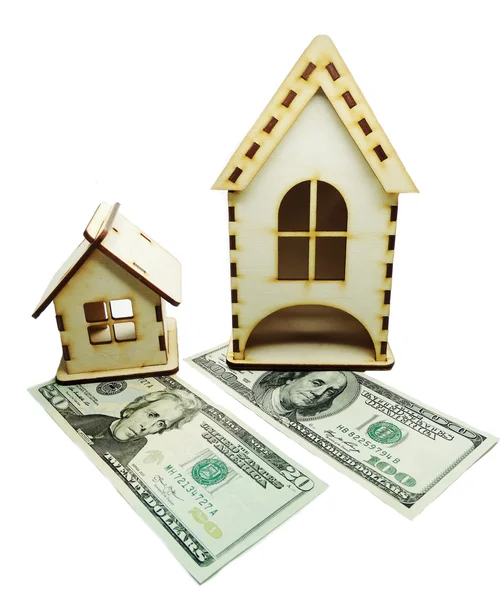 ev minyatür para arka plan tasarruf kavramı