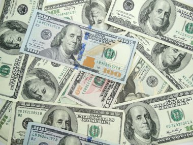 arka plan olarak dolar nakit para