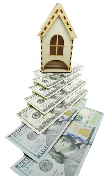 House miniature money background savings concept — Stock Photo, Image