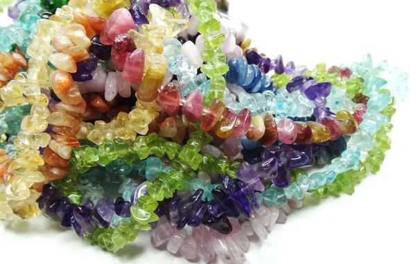 Perlas de cristales Semigem joyería — Foto de Stock