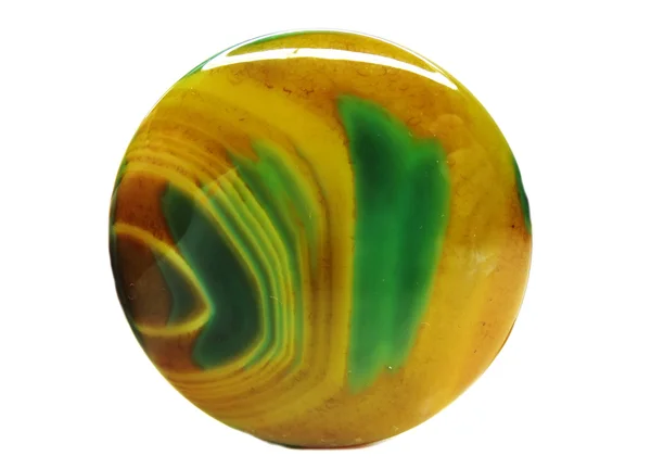 Agate avec cristal géologique de calcédoine — Photo