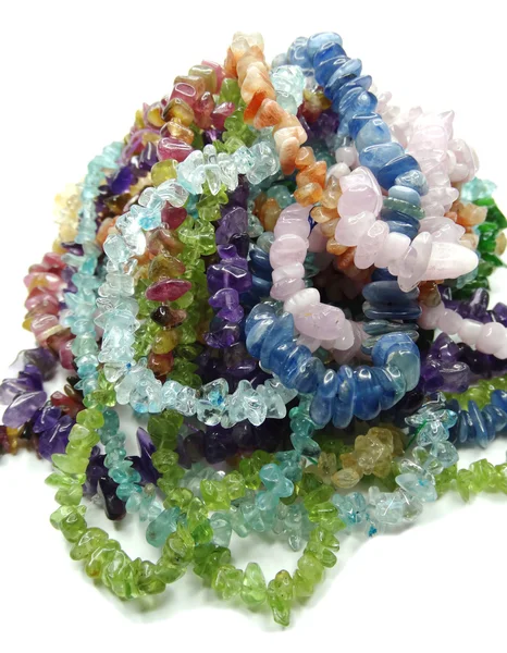 Sieraden semigem kristallen kralen sieraden — Stockfoto