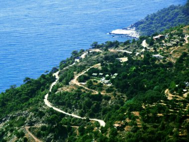 Akdeniz Türkiye'nin kıyı şeridi manzara