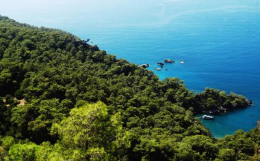 Akdeniz Türkiye'nin kıyı şeridi manzara