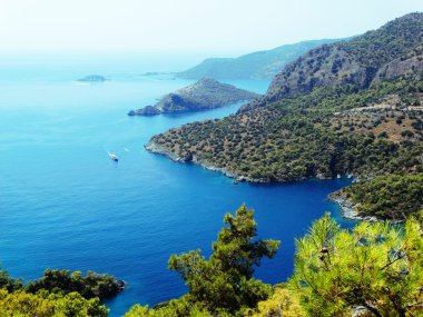 Akdeniz Türkiye'nin kıyı şeridi manzara