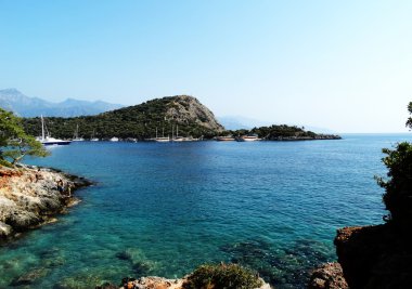 Akdeniz Türkiye'nin kıyı şeridi manzara