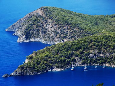 Akdeniz Türkiye'nin kıyı şeridi manzara