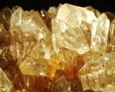 Rock kristal kuvars Jeod jeolojik kristalleri temizleyin 