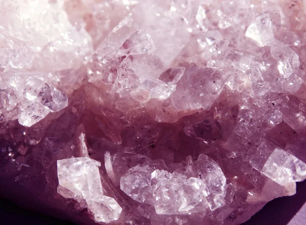 Amethyst geode geological crystals — Stock Photo, Image