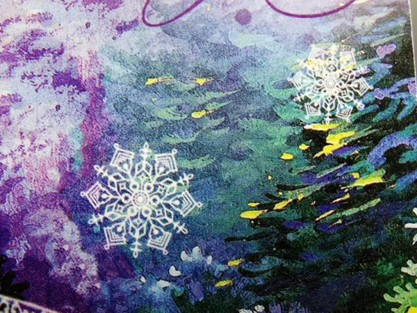 Abstrakt jul bakgrund snöflingor och stjärnor — Stockfoto
