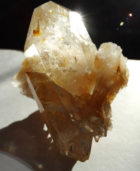 Citrine géode cristaux géologiques — Photo