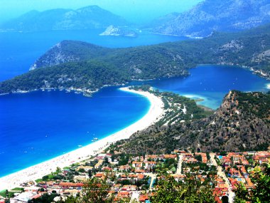 Akdeniz turk Ölüdeniz lagün plaj manzara
