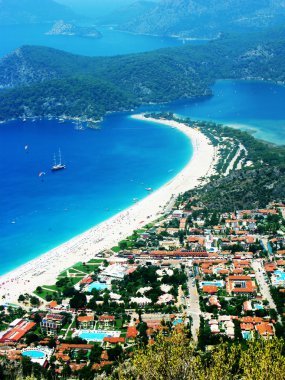 Akdeniz turk Ölüdeniz lagün plaj manzara