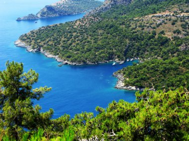 Akdeniz Türkiye'nin kıyı şeridi manzara