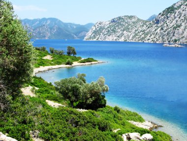 Akdeniz Türkiye'nin kıyı şeridi manzara