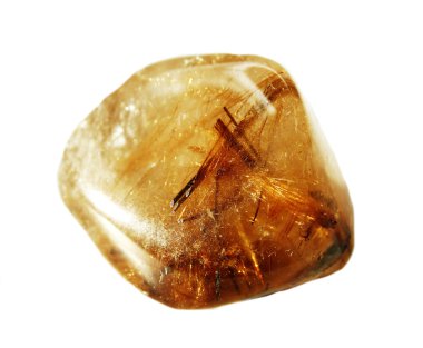 Rutilated kuvars jeolojik kristalleri 
