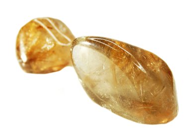 Rutilated kuvars jeolojik kristalleri 