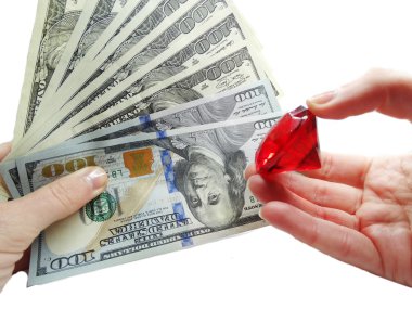 yakut mücevher para arka plan tasarruf kavramı